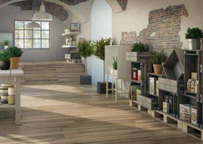 Carrelage gres cerame imitation parquet CERDISA à saint mitre les rempars indeco