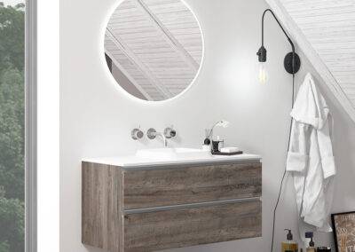 meuble salle de bain bois