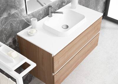 meuble salle de bain bois