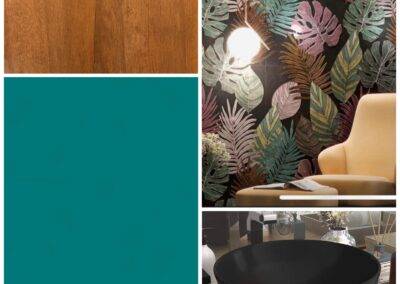 inspiration deco art carrelage grandes fleurs